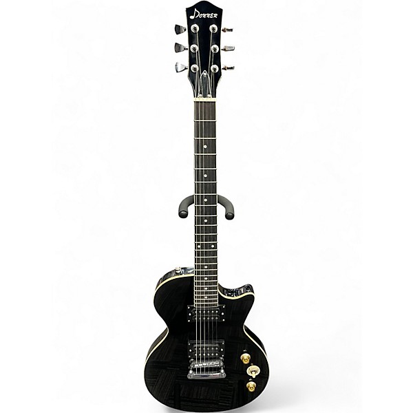 Used Donner DST 100 Black Solid Body Electric Guitar