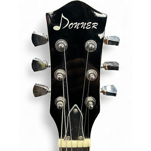 Used Donner DST 100 Black Solid Body Electric Guitar