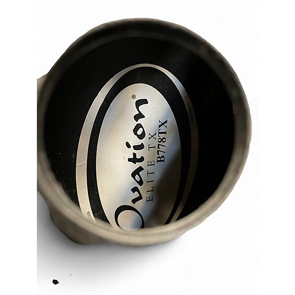 Used Ovation B778TX Black Acoustic Bass Guitar