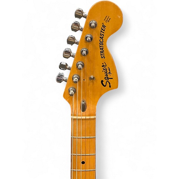 Vintage 1980s Squier Affinity Stratocaster Olympic White Solid Body Electric Guitar