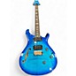 Used PRS Custom 24 Semi Hollow Piezo Lake Blue Hollow Body Electric Guitar