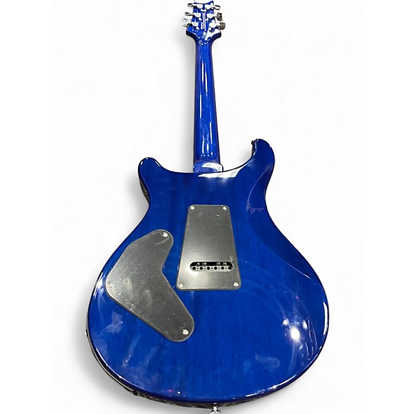 Used PRS Custom 24 Semi Hollow Piezo Lake Blue Hollow Body Electric Guitar