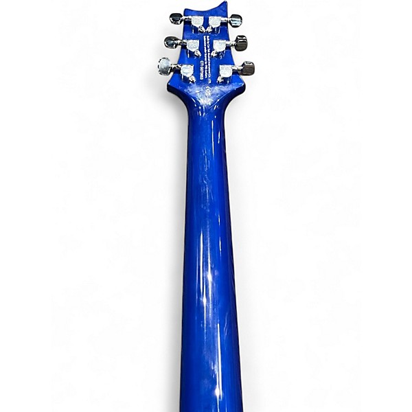 Used PRS Custom 24 Semi Hollow Piezo Lake Blue Hollow Body Electric Guitar