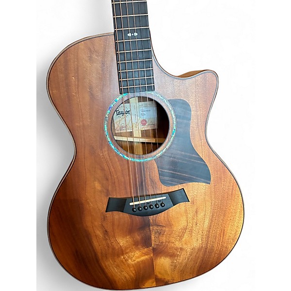 Used 2023 Taylor 724ce Koa Grand Auditorium Satin Natural Acoustic Electric Guitar