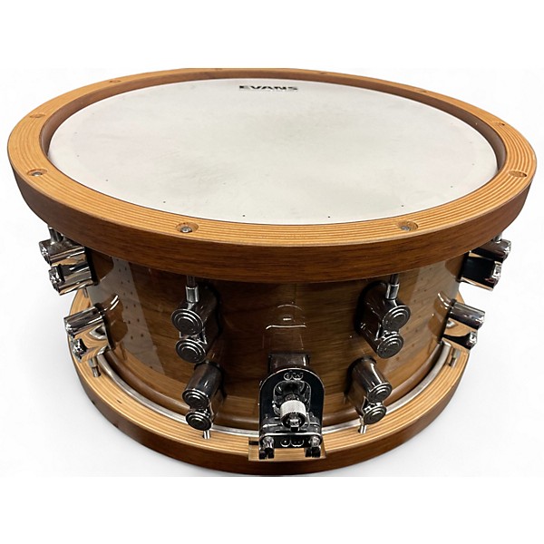 Used PDP by DW 14in LIMITED Dark Stain Maple and Walnut Snare Walnut Drum