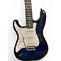 Used Lyx Pro S Style Blue Sunburst Solid Body Electric Guitar