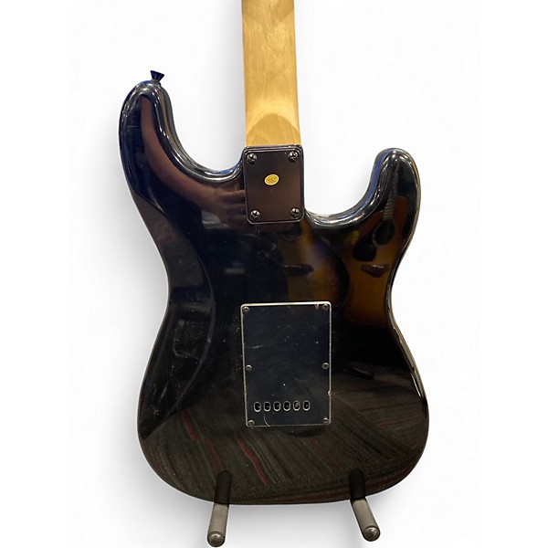 Used Lyx Pro S Style Blue Sunburst Solid Body Electric Guitar