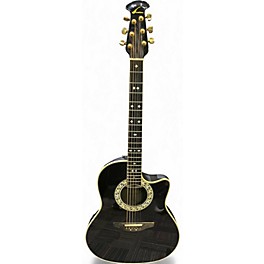 Used Ovation 1567 Legend Black Acoustic Electric Guitar