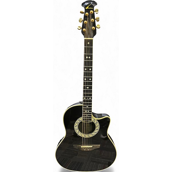 Used Ovation 1567 Legend Black Acoustic Electric Guitar