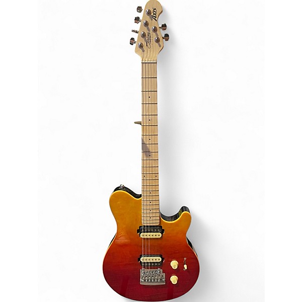 Used Sterling by Music Man AXIS QUILTED MAPLE SPECTRUM RED Solid Body Electric Guitar