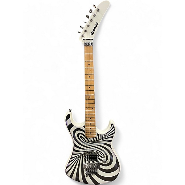 Used Kramer Illusionist white Solid Body Electric Guitar