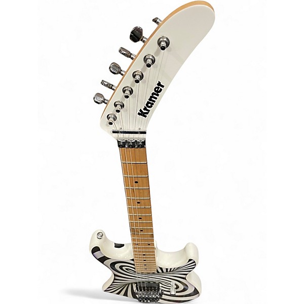 Used Kramer Illusionist white Solid Body Electric Guitar