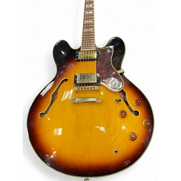 Used Epiphone Sheraton II Sunburst Hollow Body Electric Guitar