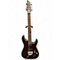 Used Schecter Guitar Research C1 Platinum FRS Satin Crimson Red Burst Solid Body Electric Guitar thumbnail