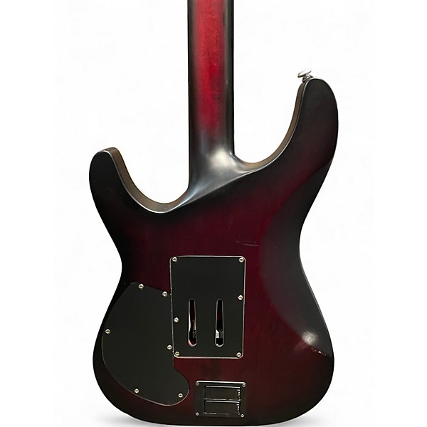 Used Schecter Guitar Research C1 Platinum FRS Satin Crimson Red Burst Solid Body Electric Guitar