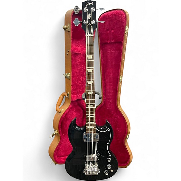 Used Gibson SG Bass Black Electric Bass Guitar