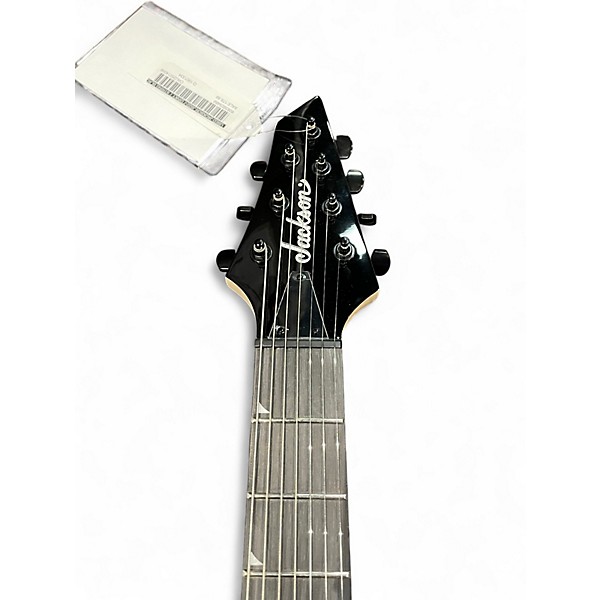 Used Jackson JS22-7 Dinky 7 String Black Solid Body Electric Guitar