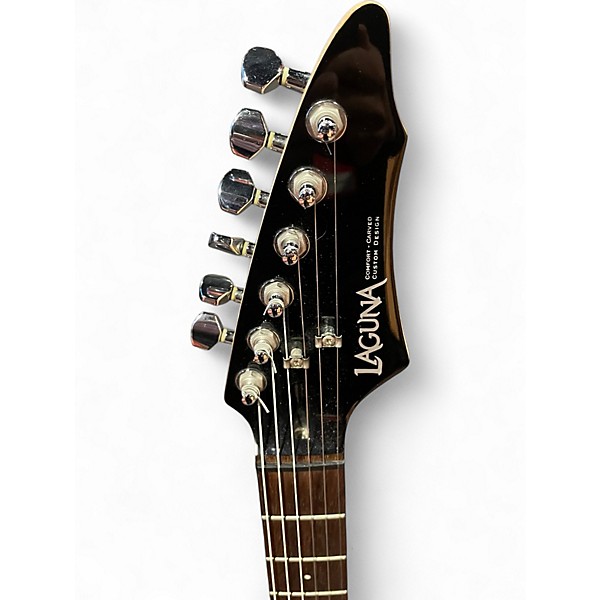 Used Laguna LE122 Black Solid Body Electric Guitar