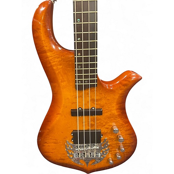 Used Traben TORRENT ORANGE FLAME Electric Bass Guitar