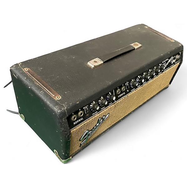 Vintage 1970s Fender Blackface Dual Showman Tube Guitar Amp Head