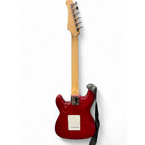Used Jay Turser S Style Red Solid Body Electric Guitar