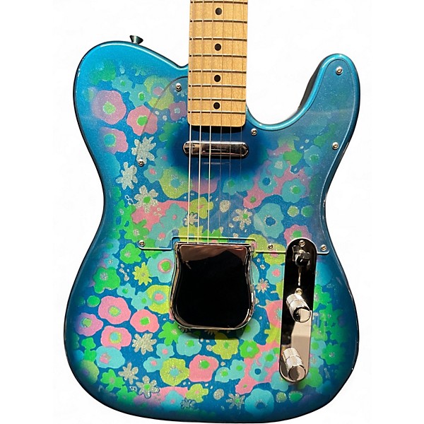 Used 2008 Fender Blue Flower Telecaster Blue Flower Solid Body Electric Guitar