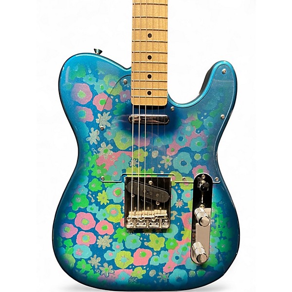 Used 2008 Fender Blue Flower Telecaster Blue Flower Solid Body Electric Guitar