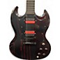 Used Gibson SG Voodoo BLACK RED ASH MAHOGANY Solid Body Electric Guitar