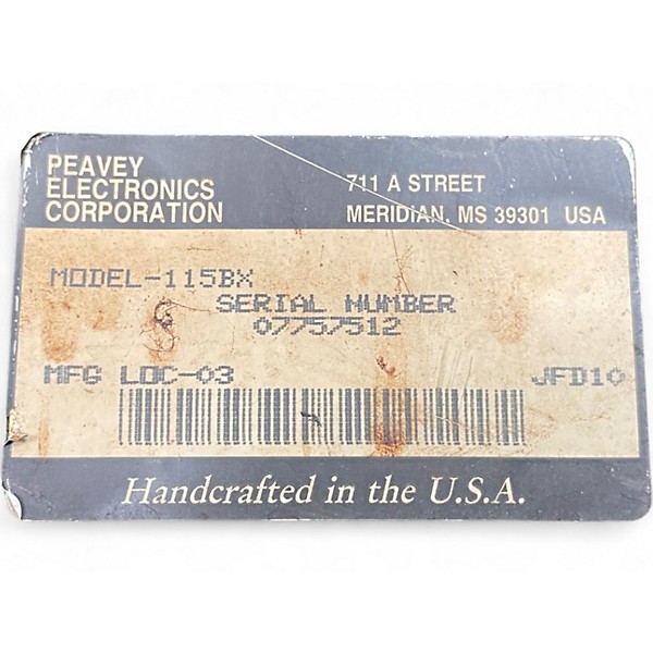 Used Peavey 115BX Bass Cabinet