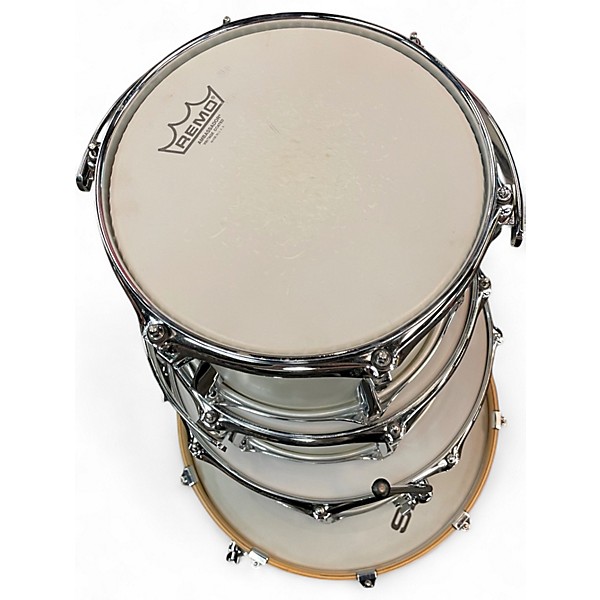 Used Canopus 4 Piece YAIBA MATTE WHITE Drum Kit