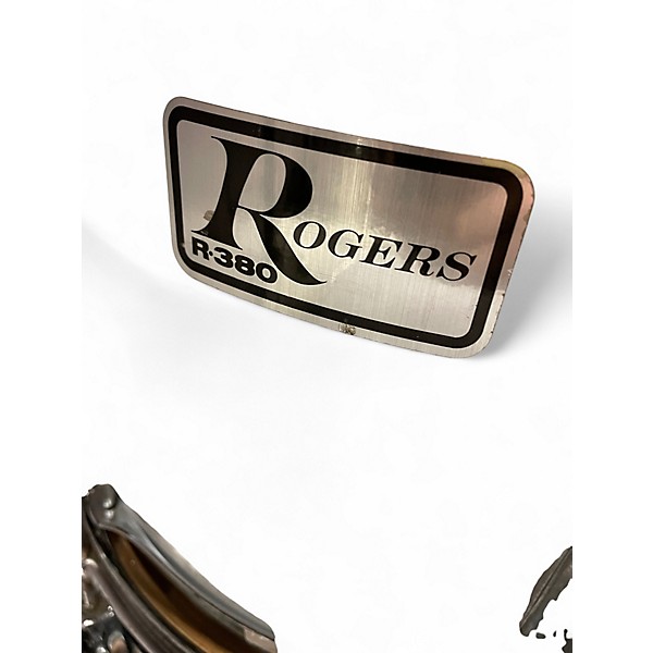 Used 1970s Rogers 6 Piece Drum Kit White Drum Kit