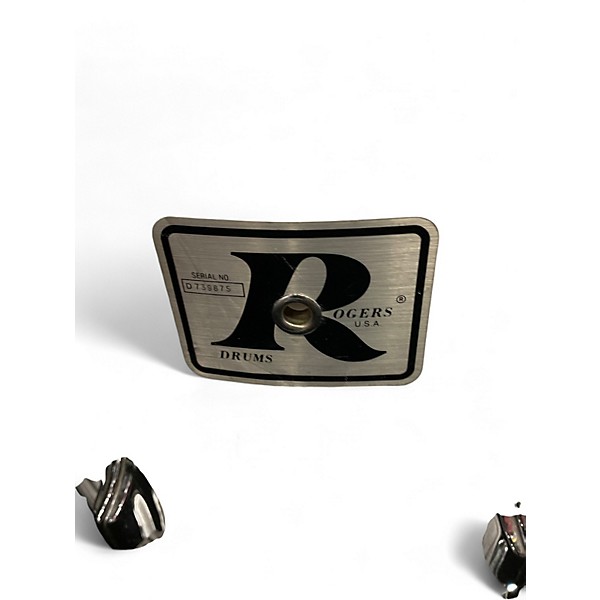 Used 1970s Rogers 6 Piece Drum Kit White Drum Kit