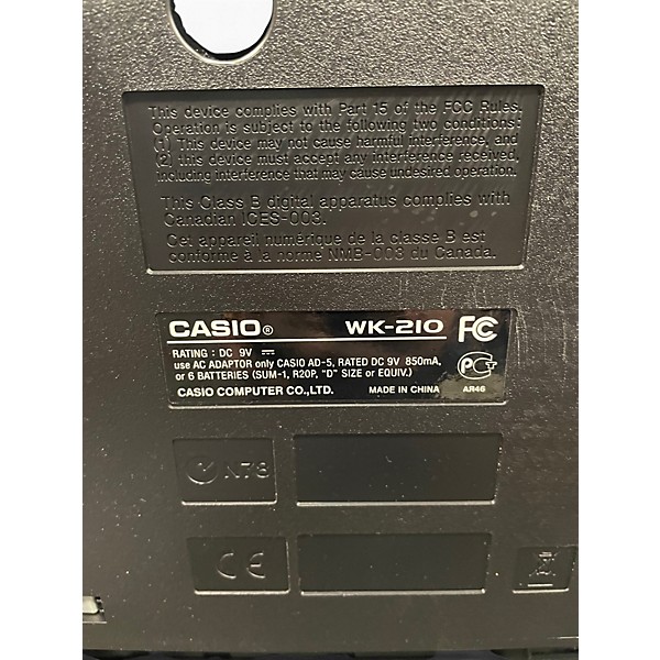 Used Casio WK210 76 Key Keyboard Workstation