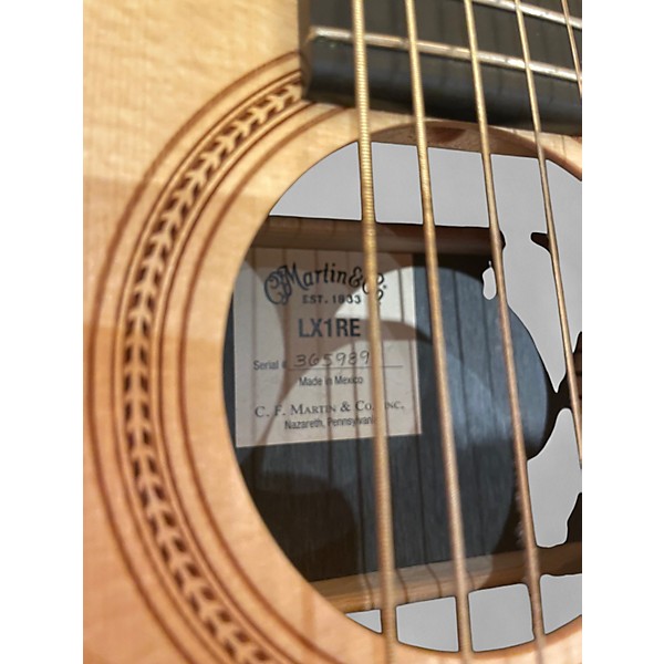 Used Martin LX1RE Natural Acoustic Electric Guitar