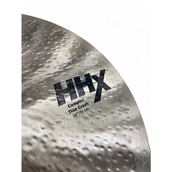 Used SABIAN 20in HHX COMPLEX THIN CRASH Cymbal