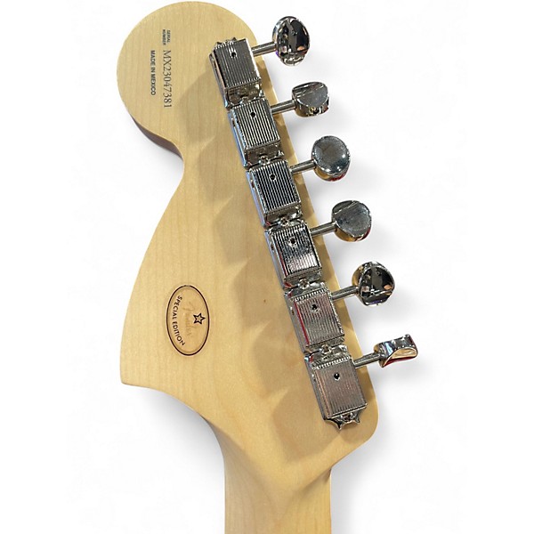 Used Fender Tom Delonge Signature Stratocaster Yellow Solid Body Electric Guitar