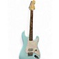 Used Fender Tom Delonge Signature Stratocaster Blue Solid Body Electric Guitar thumbnail