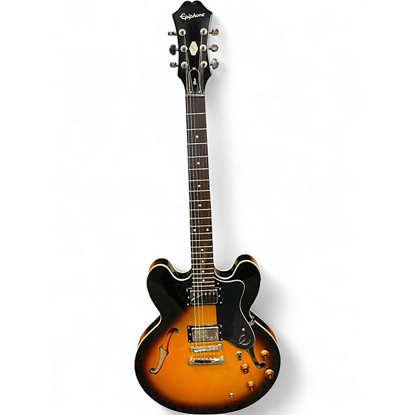 Used Epiphone DOT VS Sunburst Hollow Body Electric Guitar