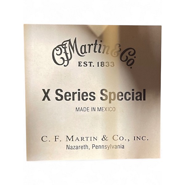 Used Martin X Series Special Natural Acoustic Electric Guitar