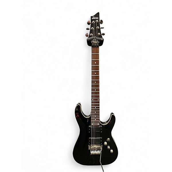 Used Schecter Guitar Research C1 FR Black Solid Body Electric Guitar