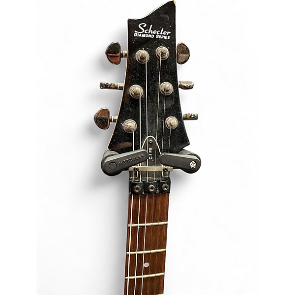 Used Schecter Guitar Research C1 FR Black Solid Body Electric Guitar