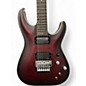 Used Schecter Guitar Research C1 Custom FR SATIN CRIMSON RED BURST Solid Body Electric Guitar