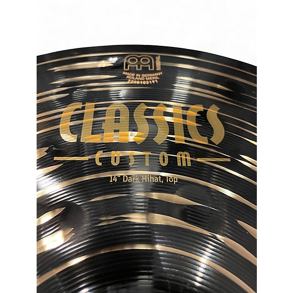 Used MEINL 14in Classics Custom Dark Hi Hat Pair Cymbal