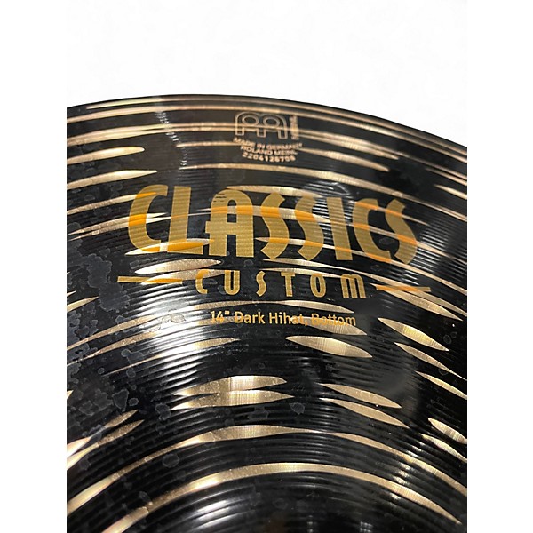 Used MEINL 14in Classics Custom Dark Hi Hat Pair Cymbal