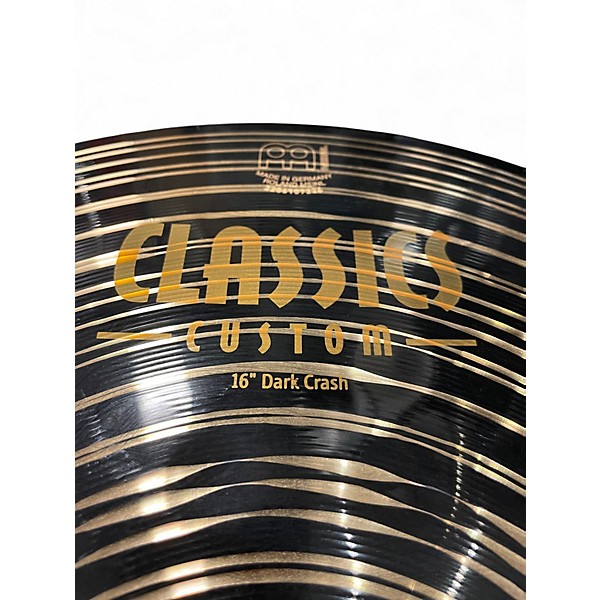 Used MEINL 16in Classics Custom Dark Crash Cymbal