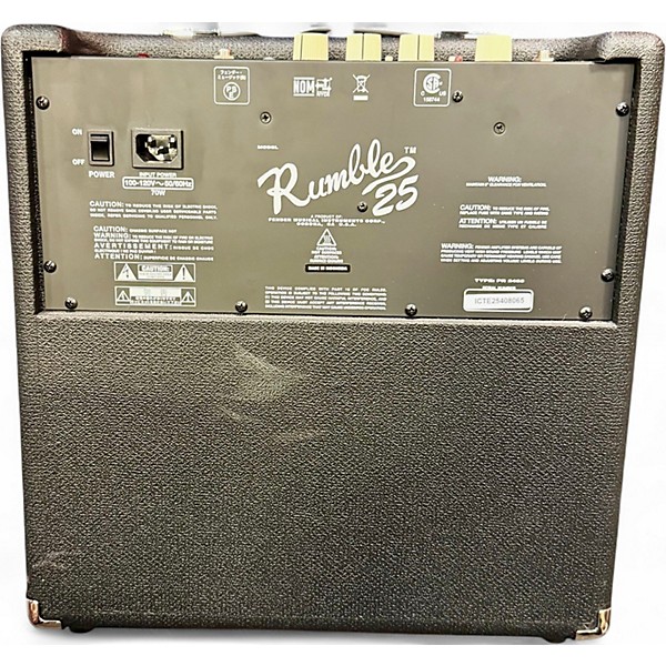 Used Fender Rumble 25 25W 1x8 Bass Combo Amp