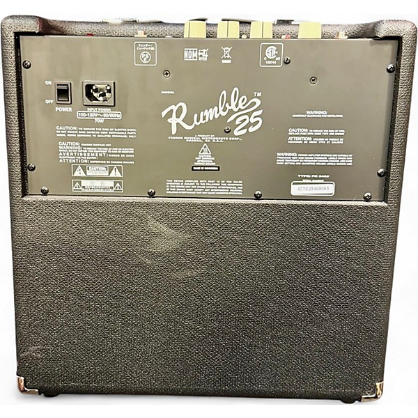 Used Fender Rumble 25 25W 1x8 Bass Combo Amp