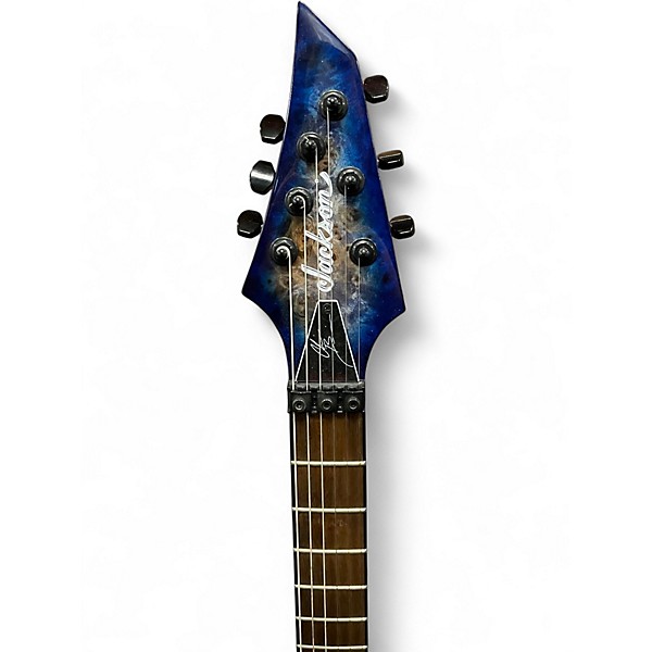 Used Jackson Pro Series Signature Chris Broderick Soloist 6P TRANSPARENT BLUE Solid Body Electric Guitar