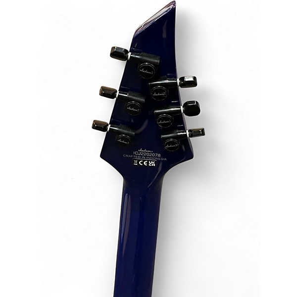 Used Jackson Pro Series Signature Chris Broderick Soloist 6P TRANSPARENT BLUE Solid Body Electric Guitar