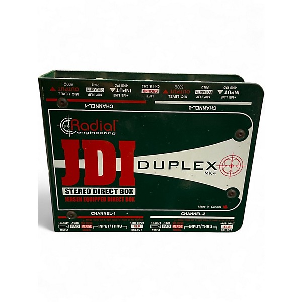 Used Radial Engineering JDI Duplex Stereo Direct Box Direct Box